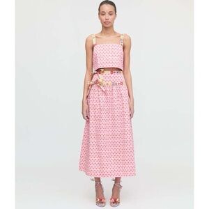 NWT Hill House Home Faris SKIRT ONLY in Cala Check